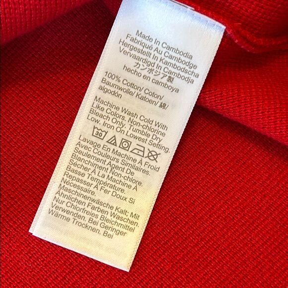 J. Crew cardinal red Polo cardigan sweater size small - Picture 7 of 11